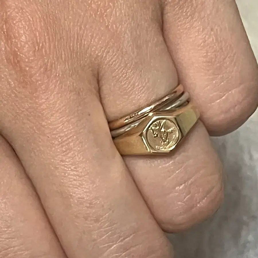 14k 어린왕자 vintage gold ring