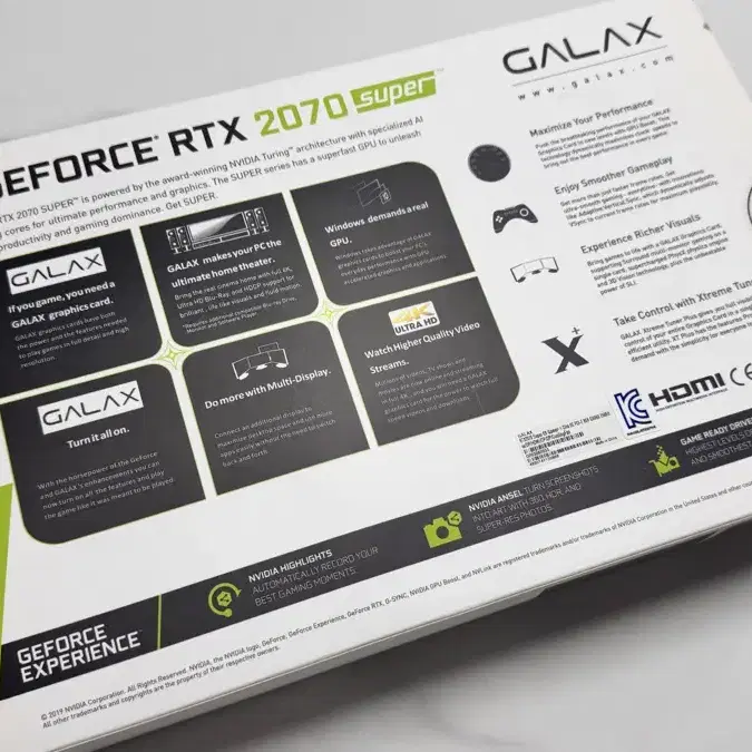 풀박) 갤럭시 GALAXY RTX 2070 SUPER WHITE