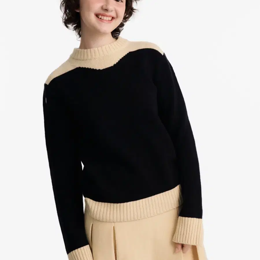 잉크 eenk Color Blocked Knit Pullover(새상품)