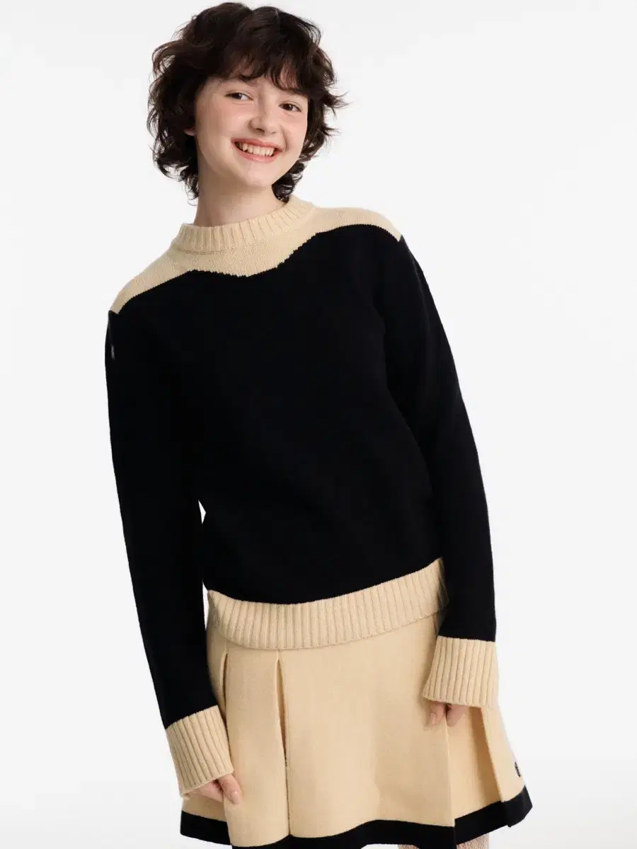 INK eenk Color Blocked Knit Pullover (New Product)