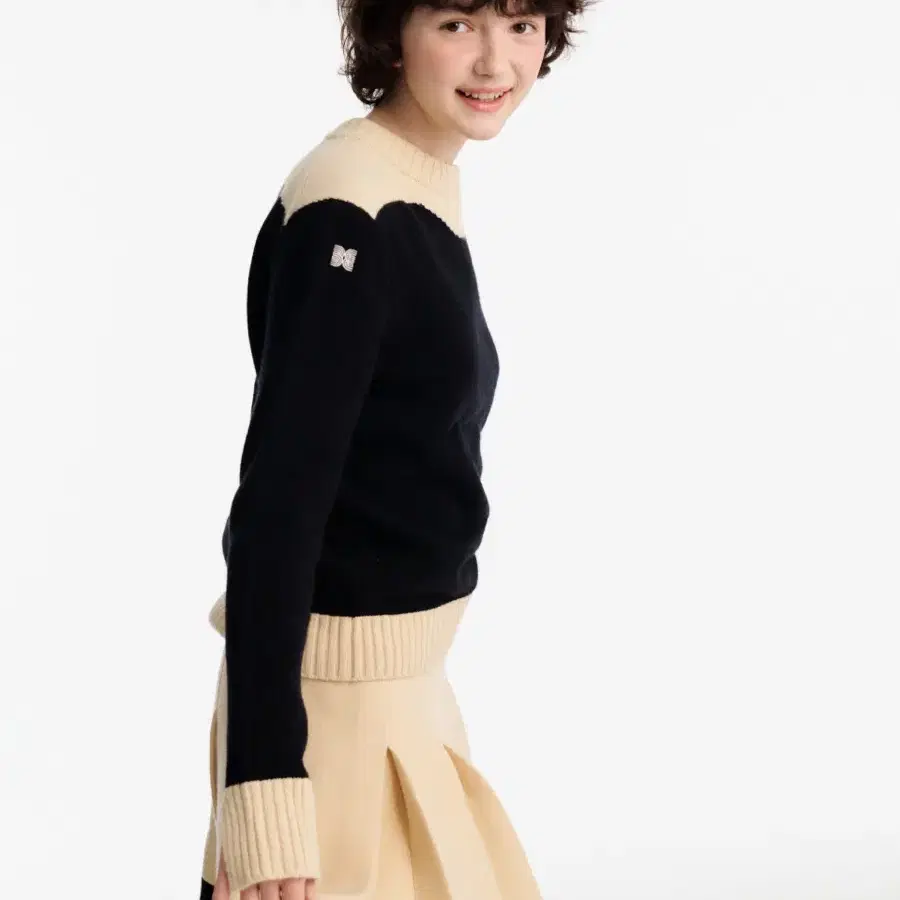 잉크 eenk Color Blocked Knit Pullover(새상품)