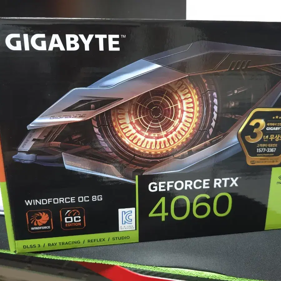 기가바이트 지포스 RTX 4060 WINDFORCE OC D6 8GB