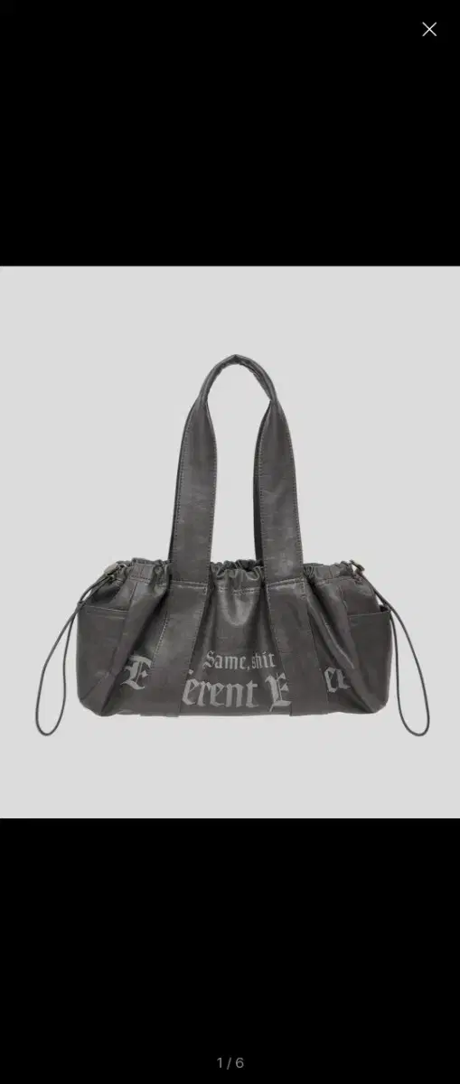 배디 숄더백 Shirring Duffel Bag Charcoal