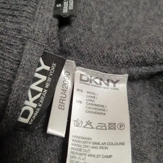 DKNY 도나카란 남성 캐시미어 울 집업 가디건 L 사이즈