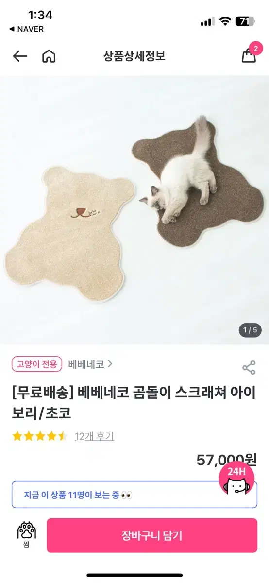 베베네코 곰돌이 스크래처