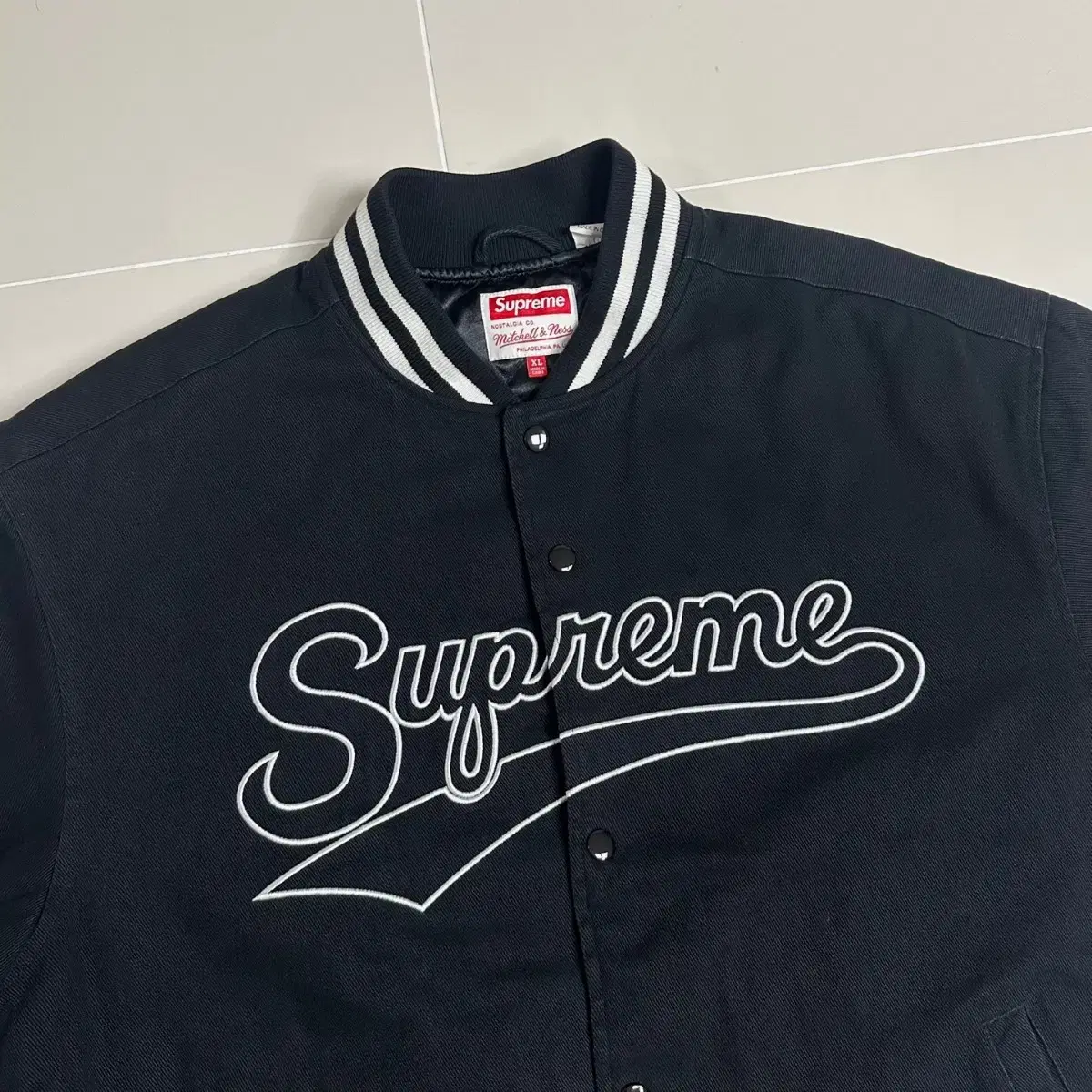 XL] Supreme 슈프림 도우보이 바시티 자켓 블랙