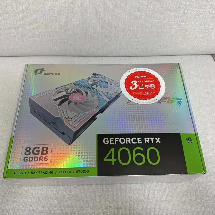 (미개봉)컬러풀 RTX 4060 ULTRA DUO OC D6 8GB화이트