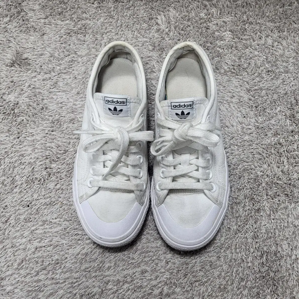 Adidas genuine NIZZA platform white 240