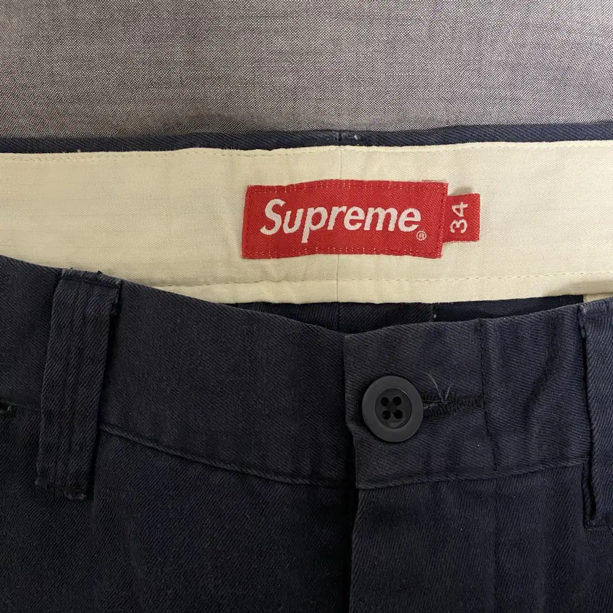 34) 슈프림 Supreme 21ss 핀업 걸 치노 팬츠 바지 네이비