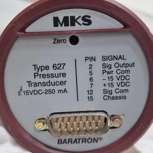 MKS Baratron Type 627 627A-13614-S 압력변환기