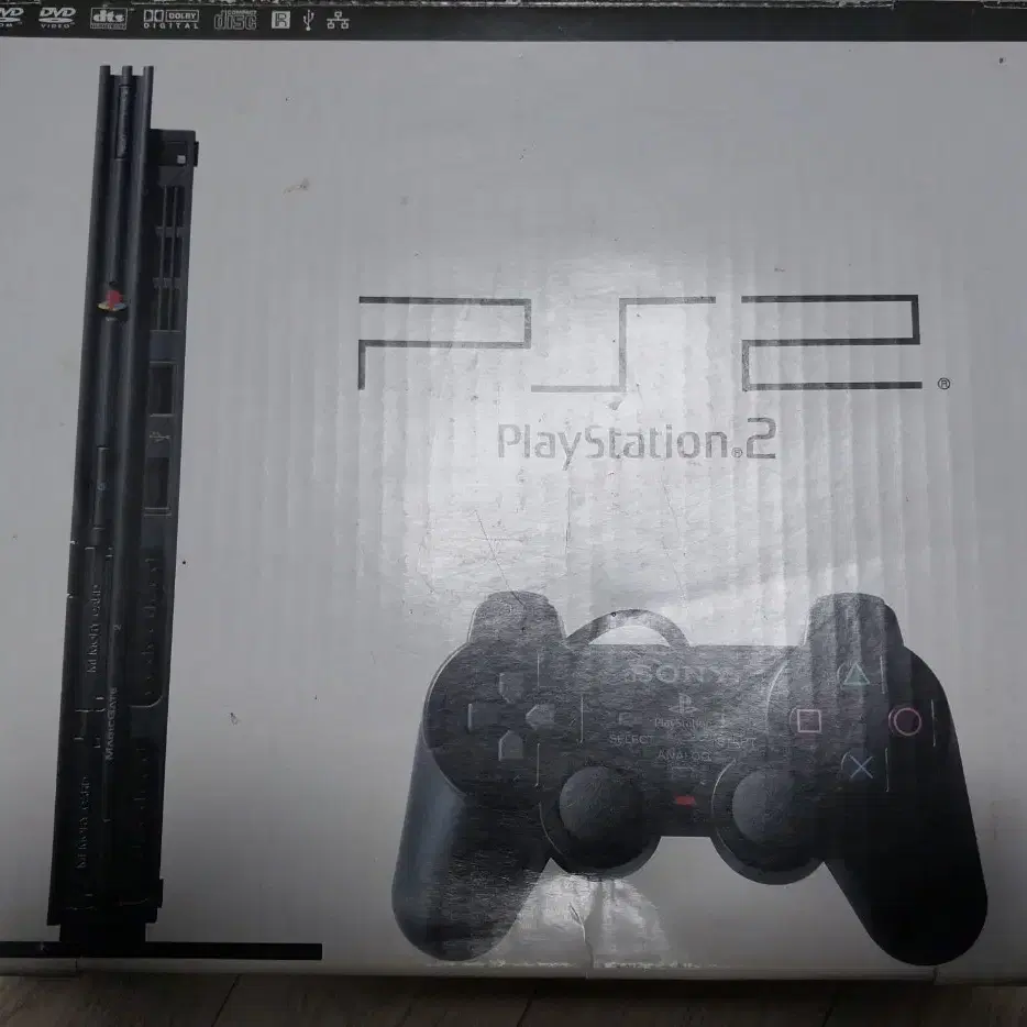 PS2정발판 박스와 일부 구성품(본체없음)