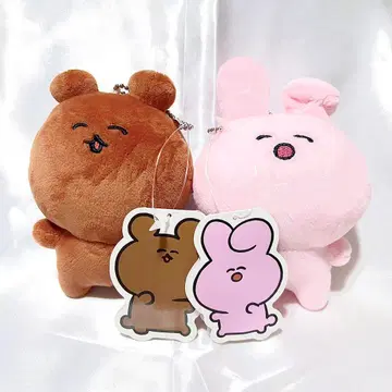 P마루님. 토끼, 곰돌이, 곰돌이 봉제인형 마 스캇