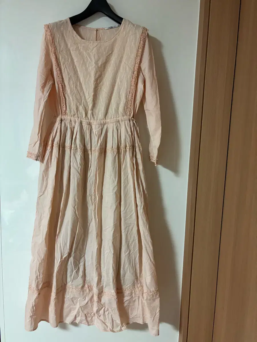 COVERGIRL BOUTIQUE Cotton Eyelet Lace MARANT STYLE Long ONEPIECE MOM LOOK