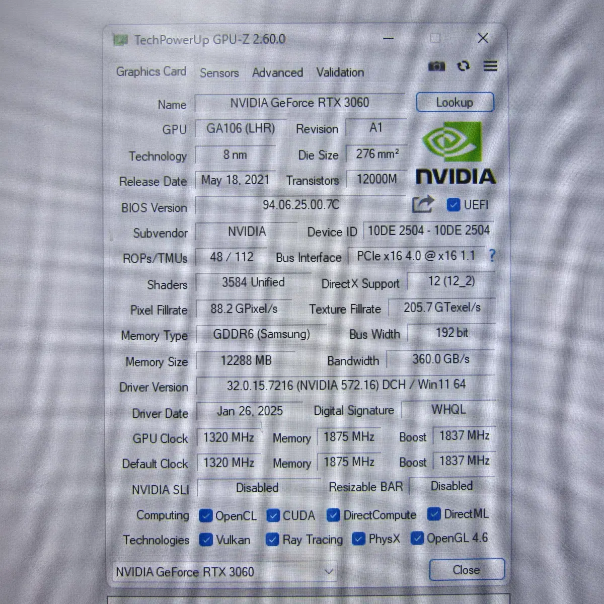 이엠텍 RTX3060 STORM X Dual OC D6 12GB LHR