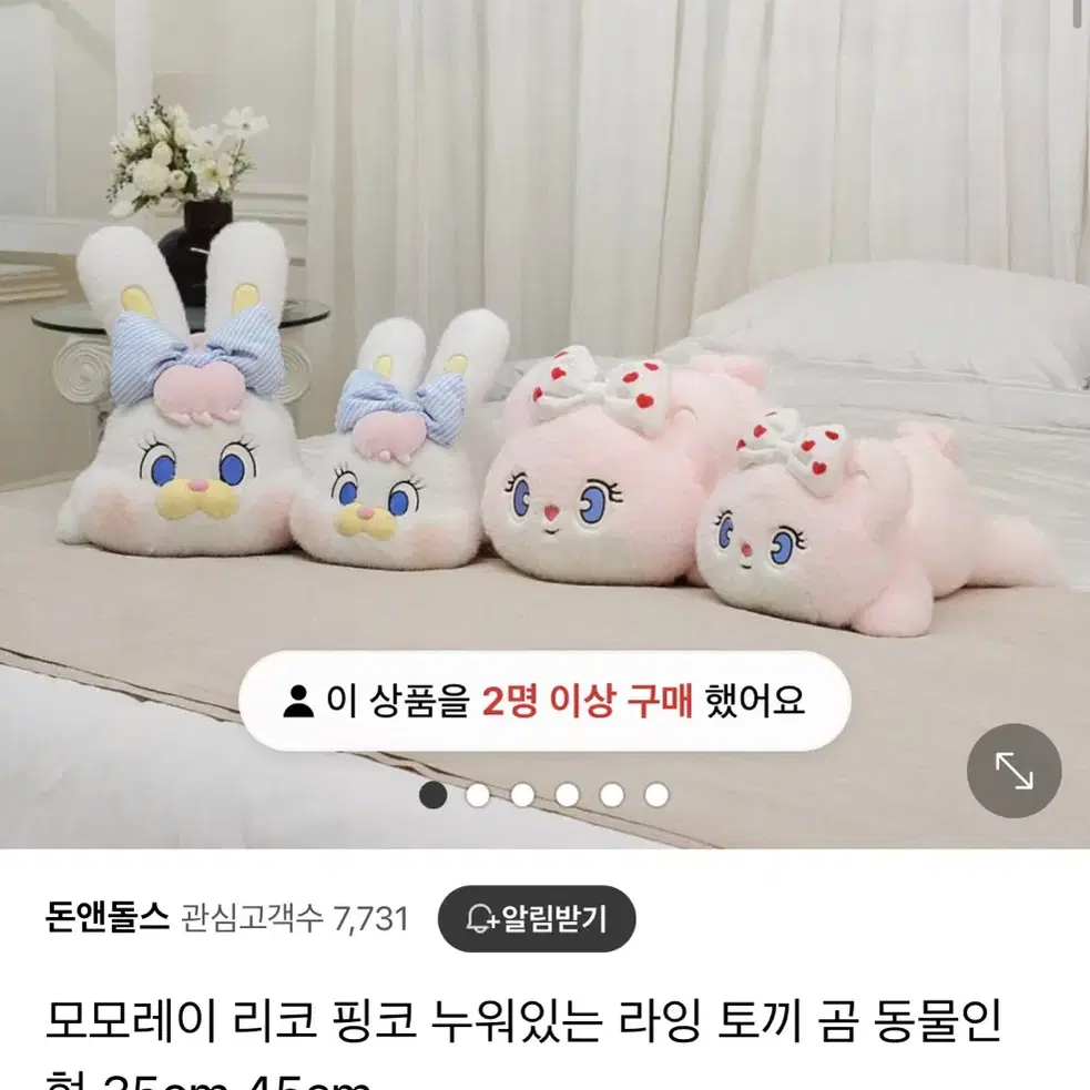 모모레이 라잉 쿠션인형