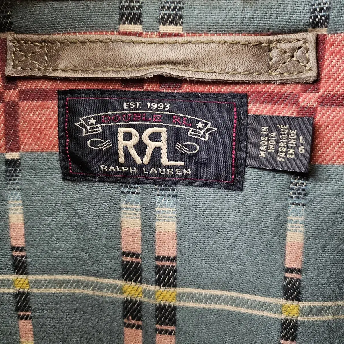 Double RL 1930s Car Tan Shearling 가죽 코트