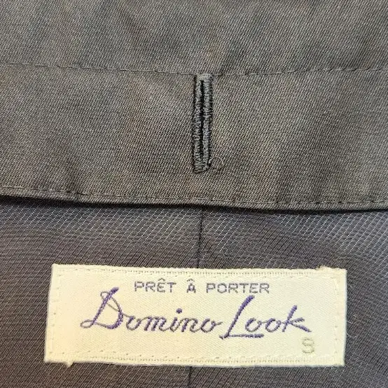 DOMINO LOOK 실크 100% 롱코트