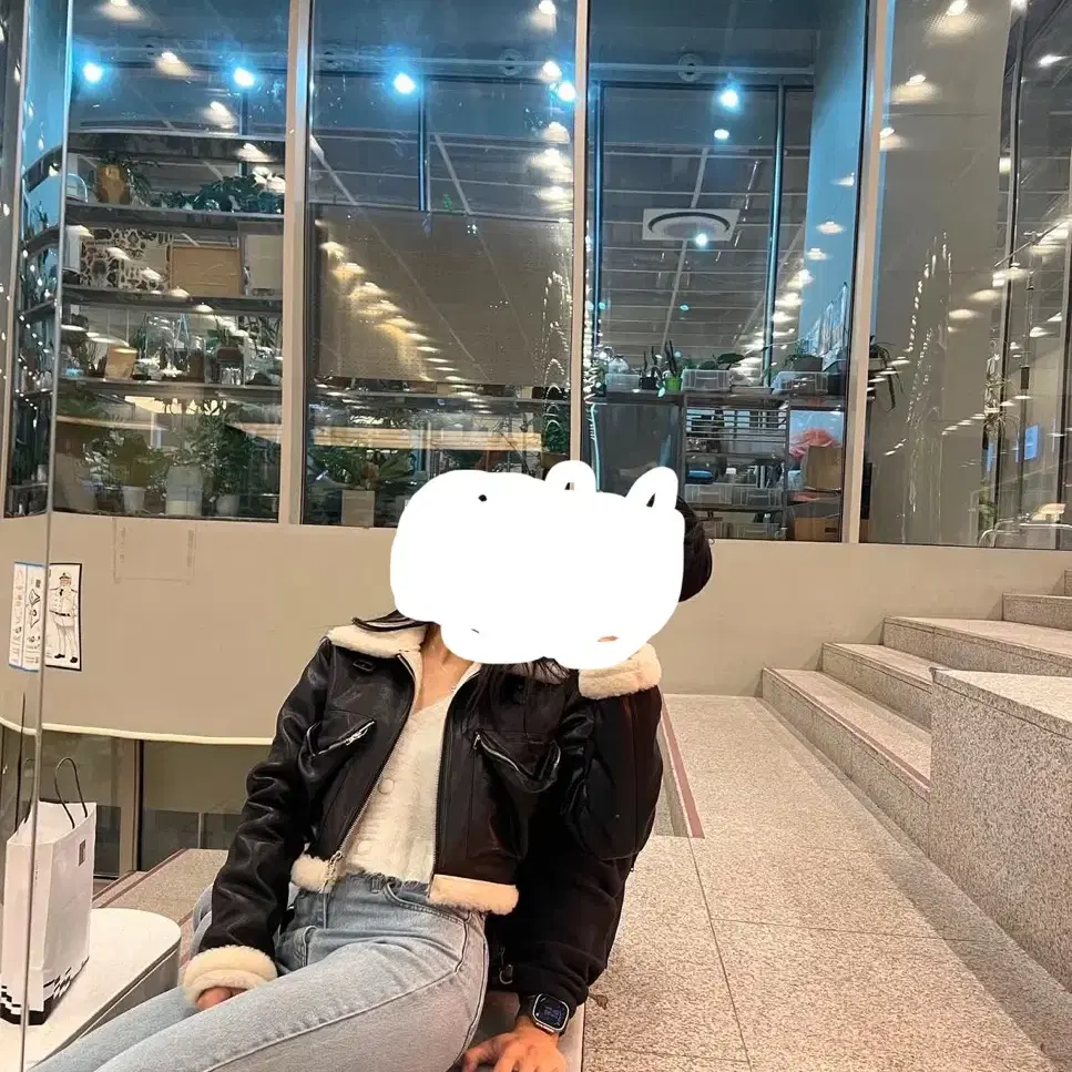 페일제이드 무스탕 포켓 시어링 자켓