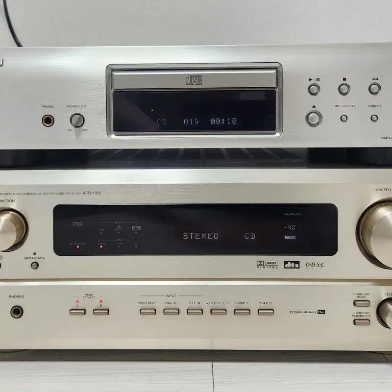 데논 DENON DCD-510AE CDP와 AVR-1800 리시버