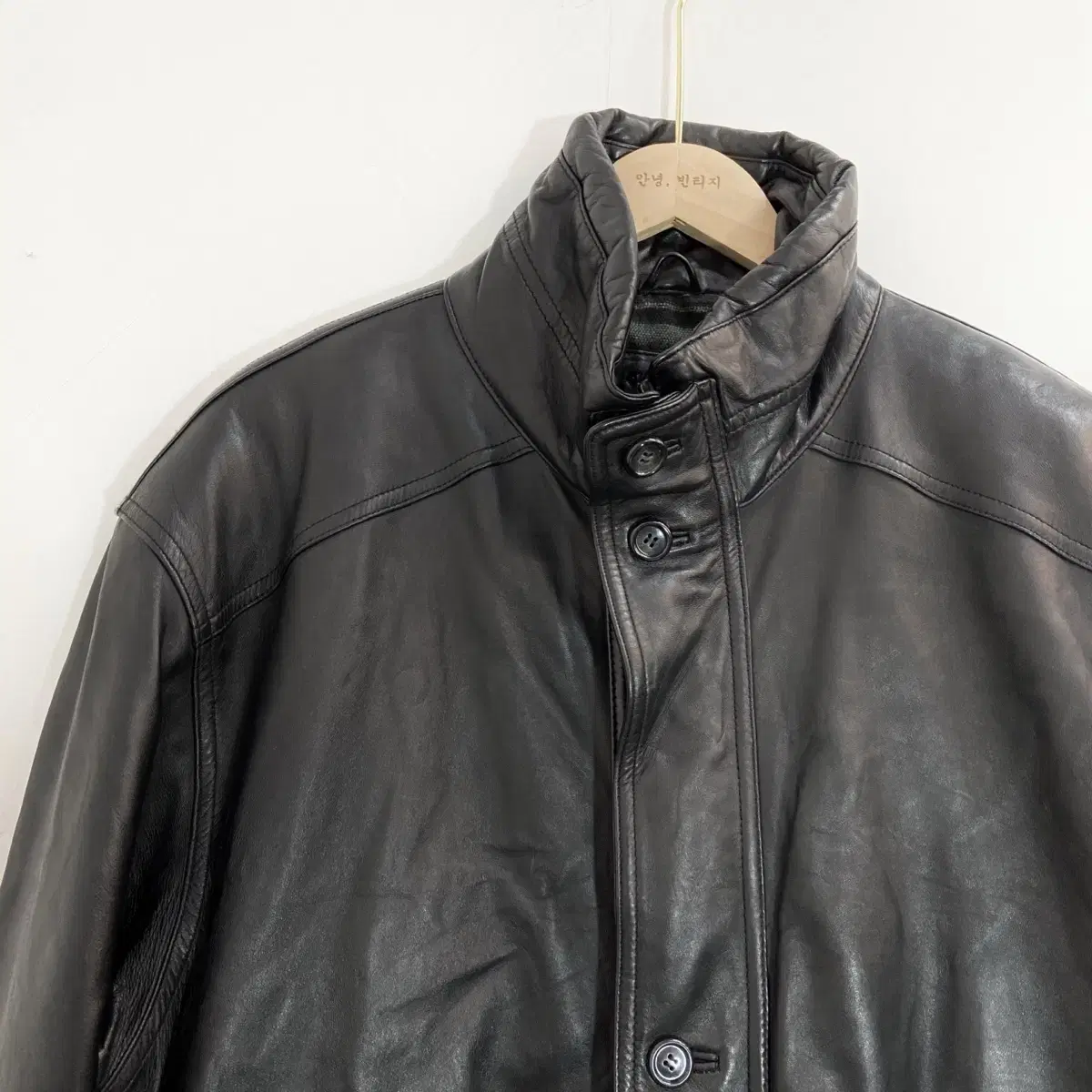 양가죽 남성 반코트 L(105) Lamb Leather Jacket