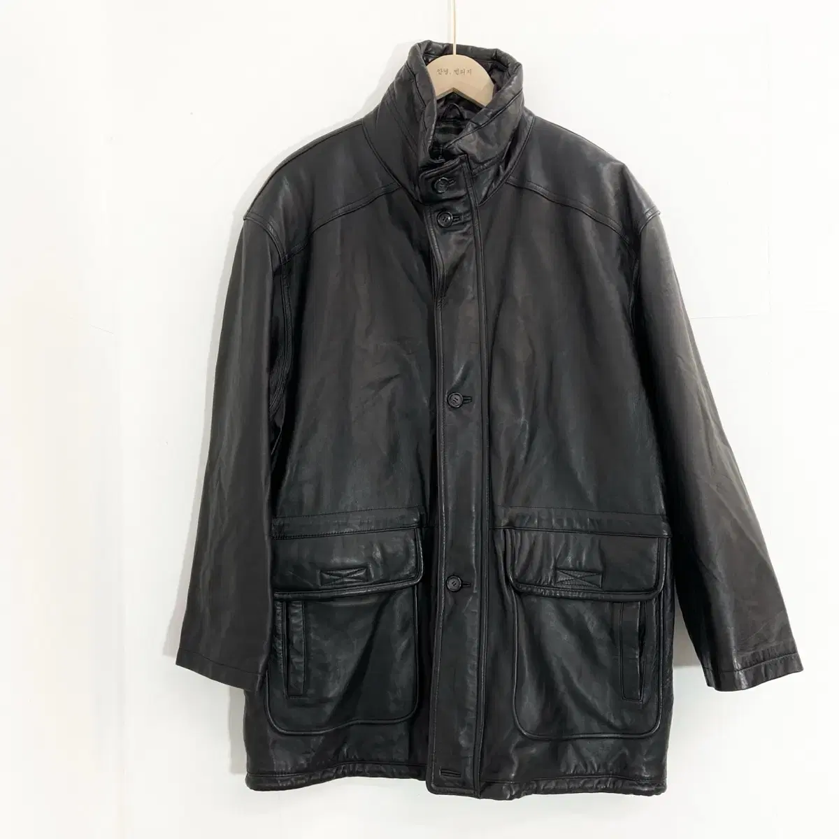 양가죽 남성 반코트 L(105) Lamb Leather Jacket