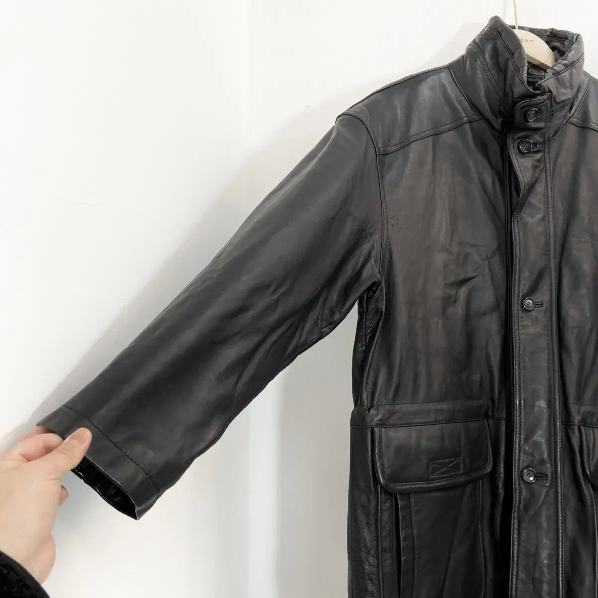 양가죽 남성 반코트 L(105) Lamb Leather Jacket