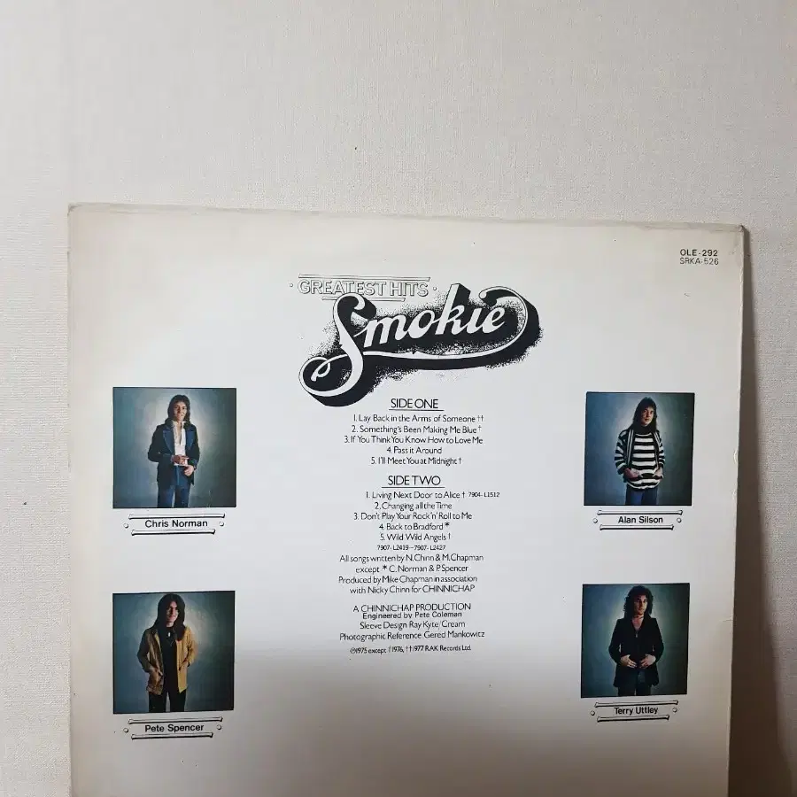 올드팝엘피 Smokie 스모키 팝록엘피 OldpopLp 바이닐 vinyl