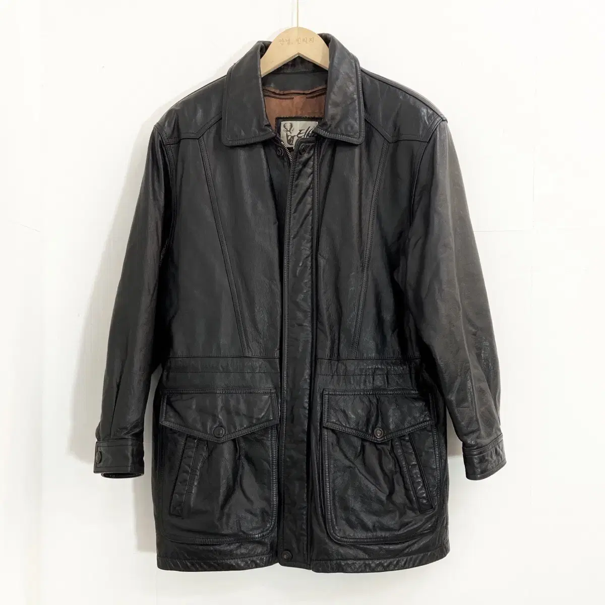 소가죽 자켓 반코트 M(100) Caw Leather Jacket