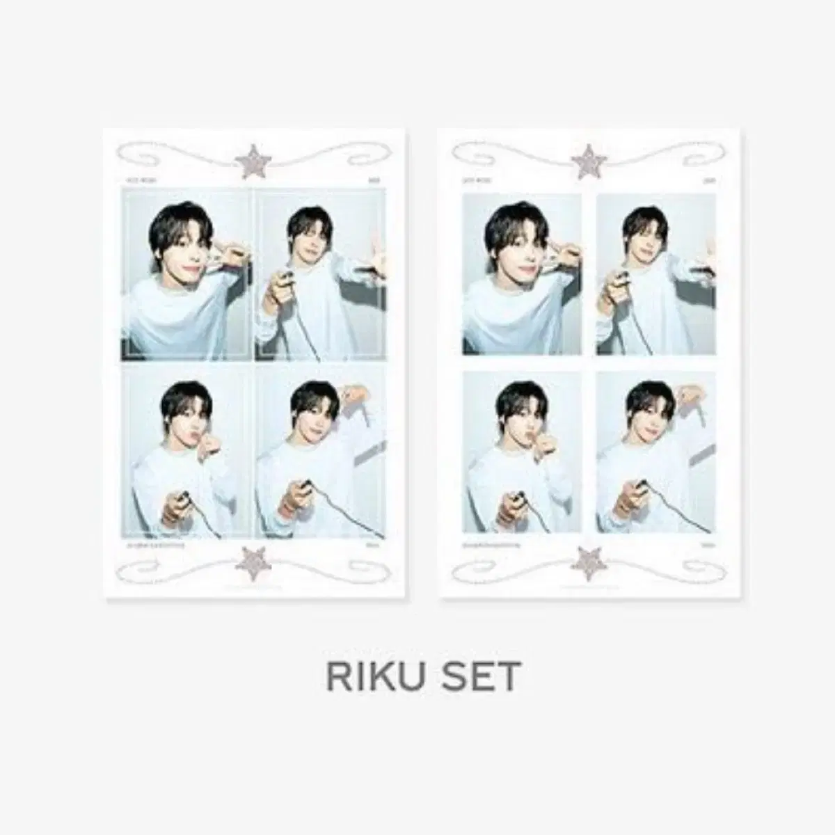 Riku Four-Cut Photo sticker buncheol nct wish seasons greetings season's greetings md tc Photocard