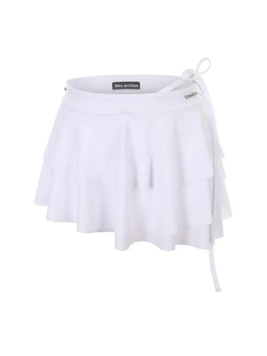 [새상품] Wsc아카이브 Diagonal line frill skirt