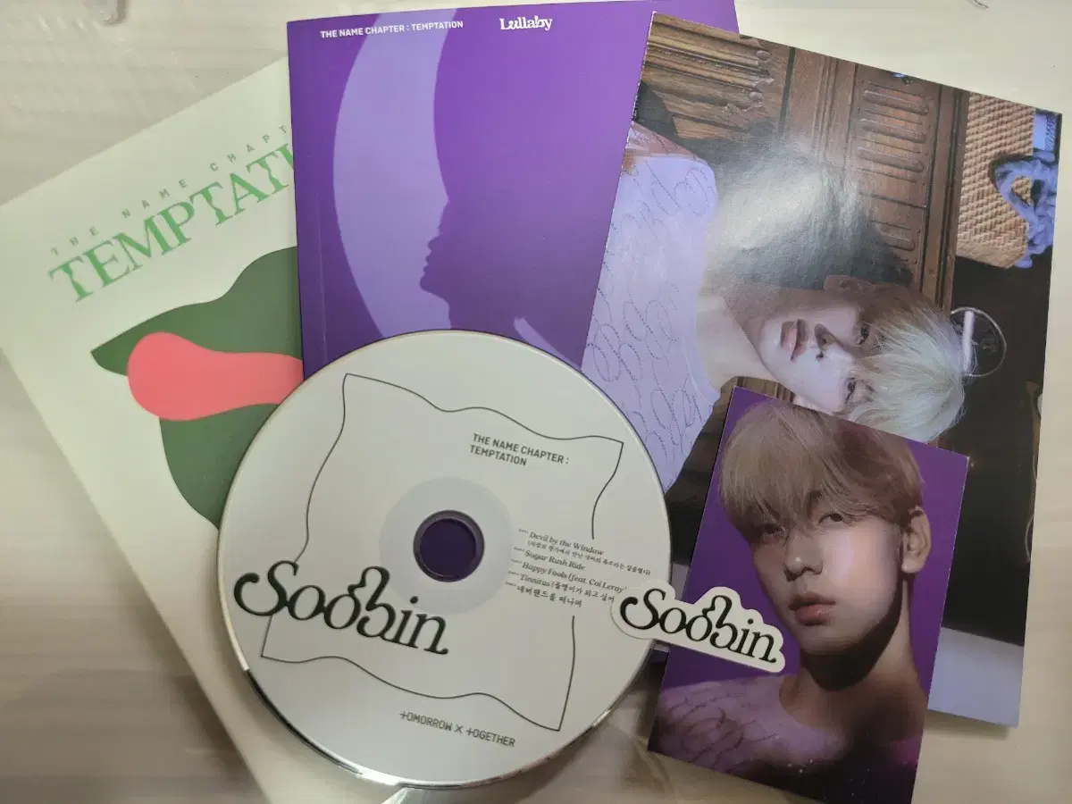 TXT 투바투 개봉앨범 템테이션 룰라바이버전 수빈 풀세트(포카제외)