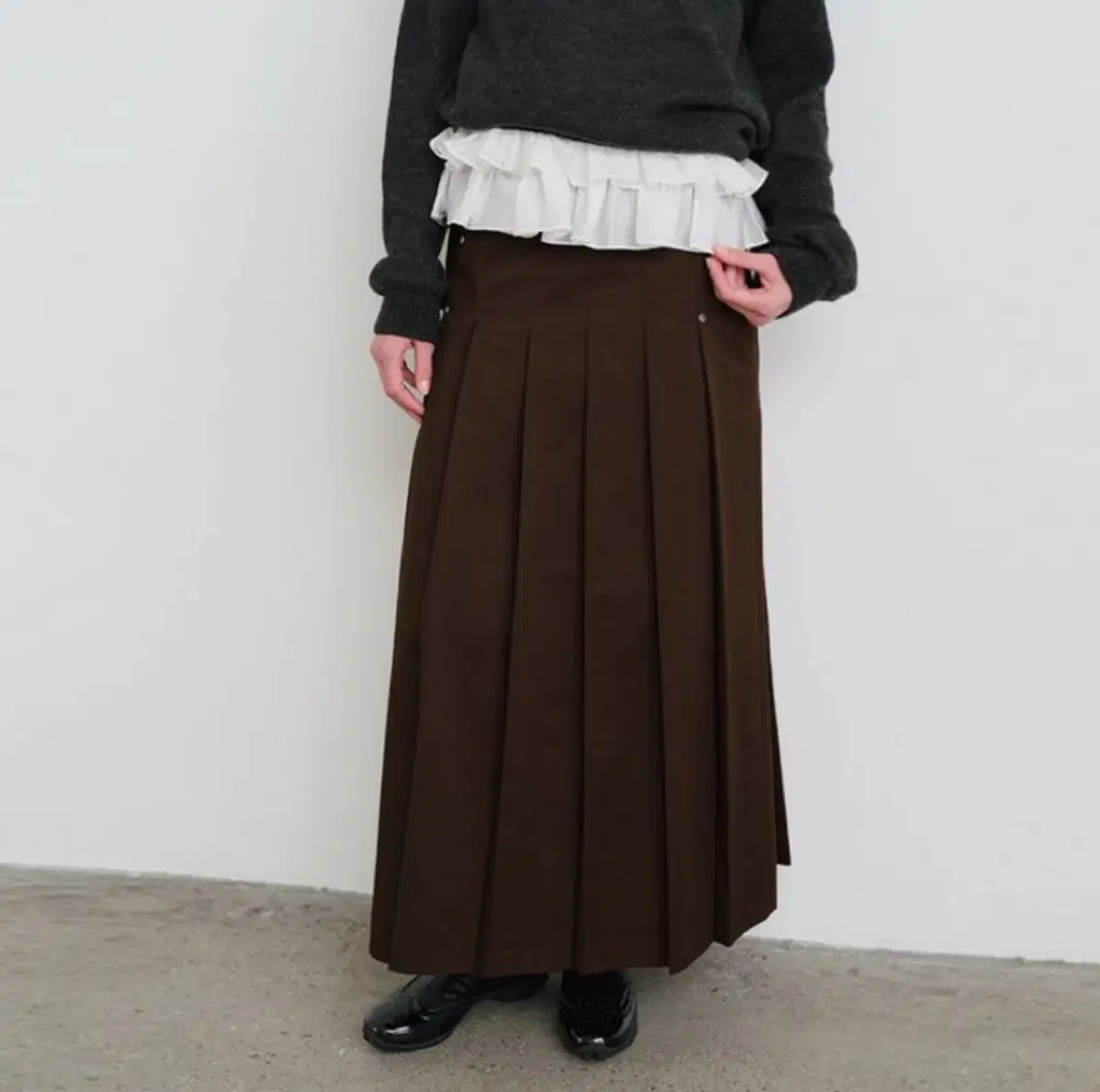 버뮬라 MAXI PLEATS SKIRT