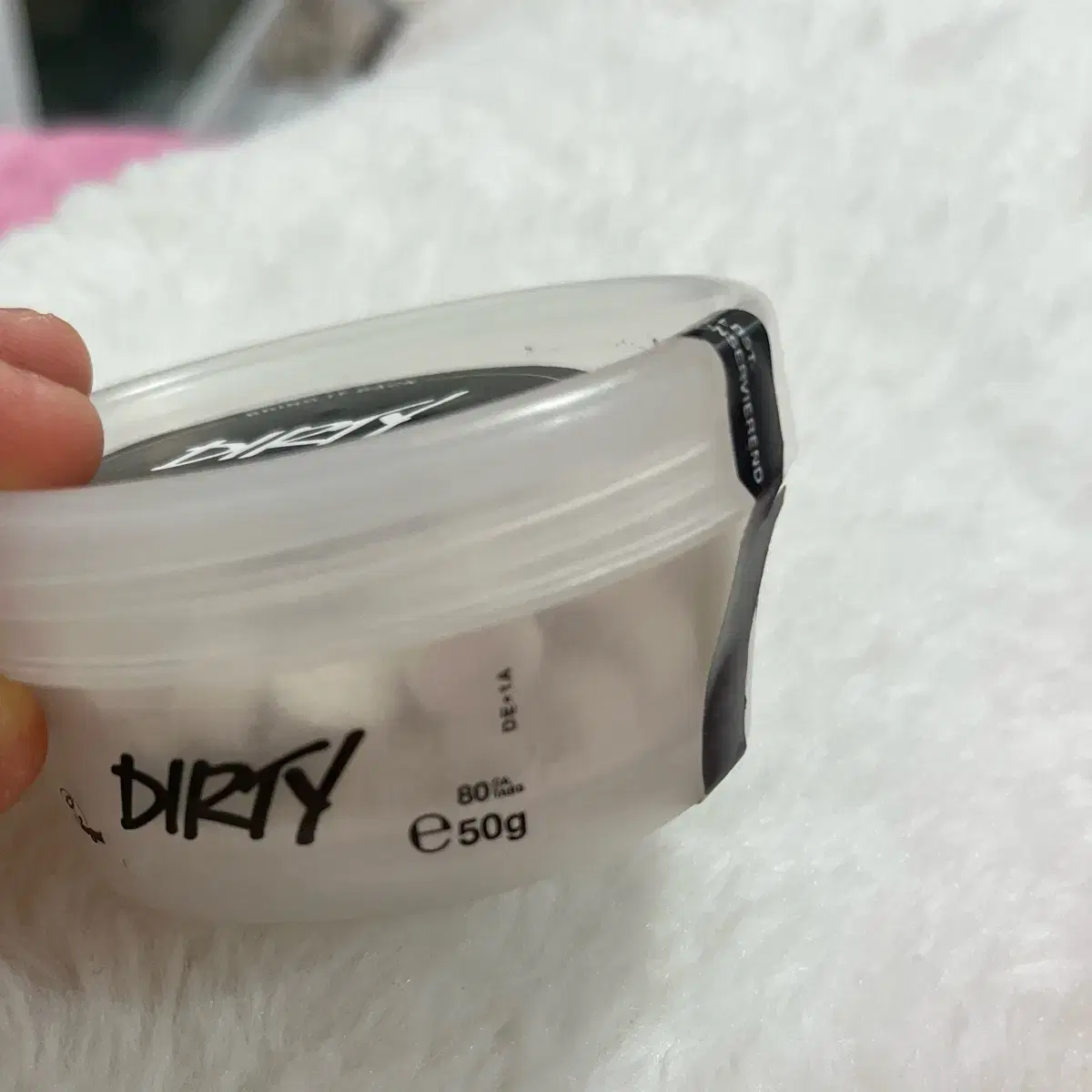 러쉬 고체치약 dirty 새상품