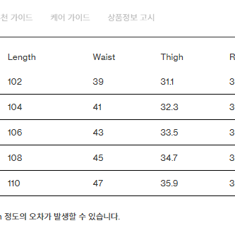 포터리 One Washed Comfort Denim 인디고 2사이즈