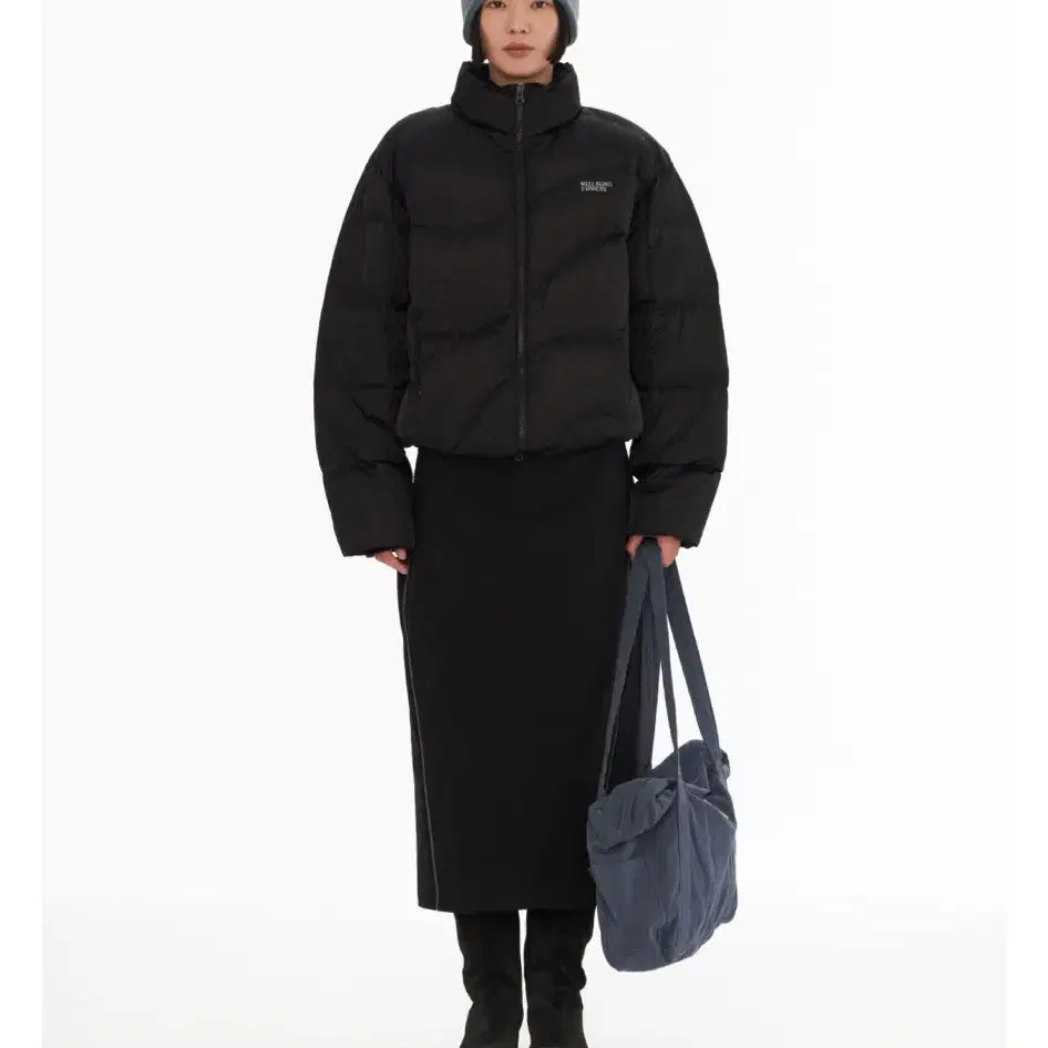 웰빙익스프레스 Wave Down Jacket Black