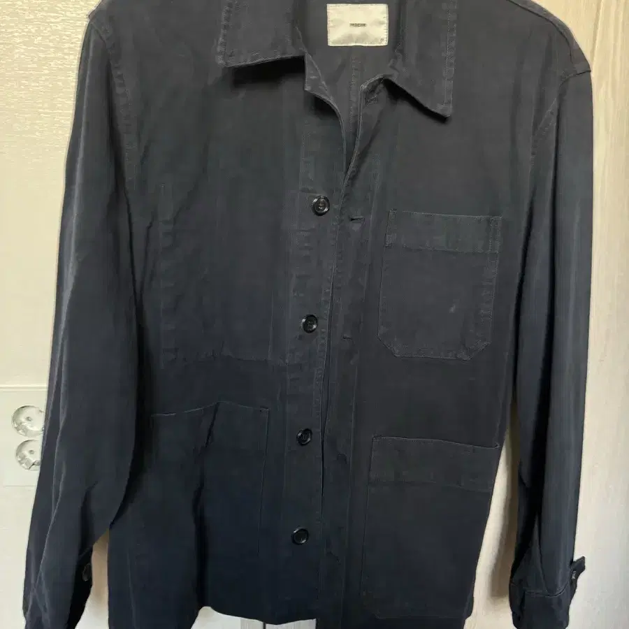 퍼렌 24ss french work jacket moleskin navy