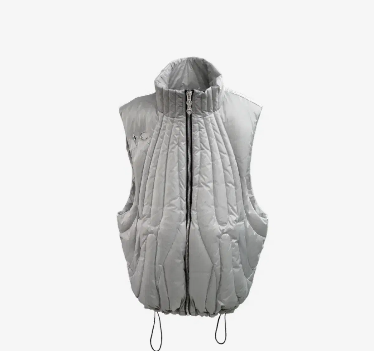 Thug Club Cave Down Vest Silver