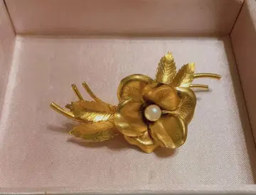 유럽산 빈티지 브로치 레트로 벼룩시장 골드