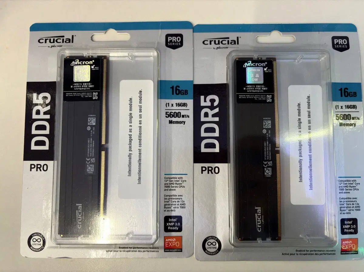 마이크론 Crucial DDR5 5600 CL46 PRO 16GB 2개