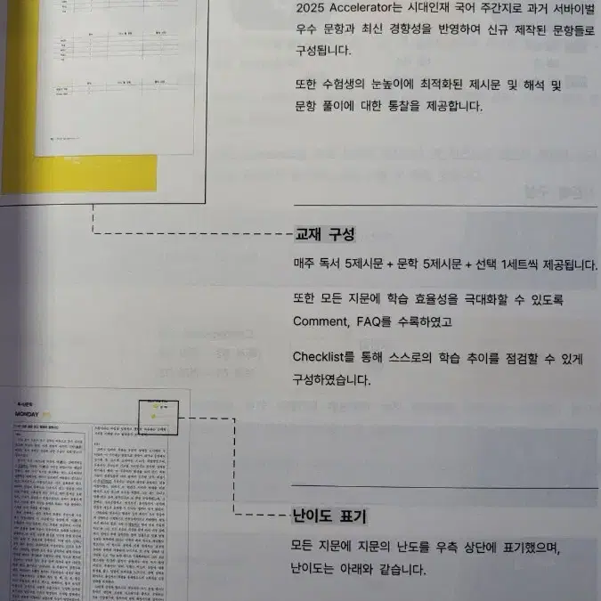 시대인재 재종전용 국어 엑셀러레이터 주간지