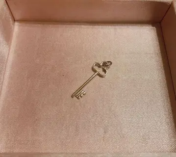 유럽제 빈티지 목걸이 참 레트로 벼룩시장 실버