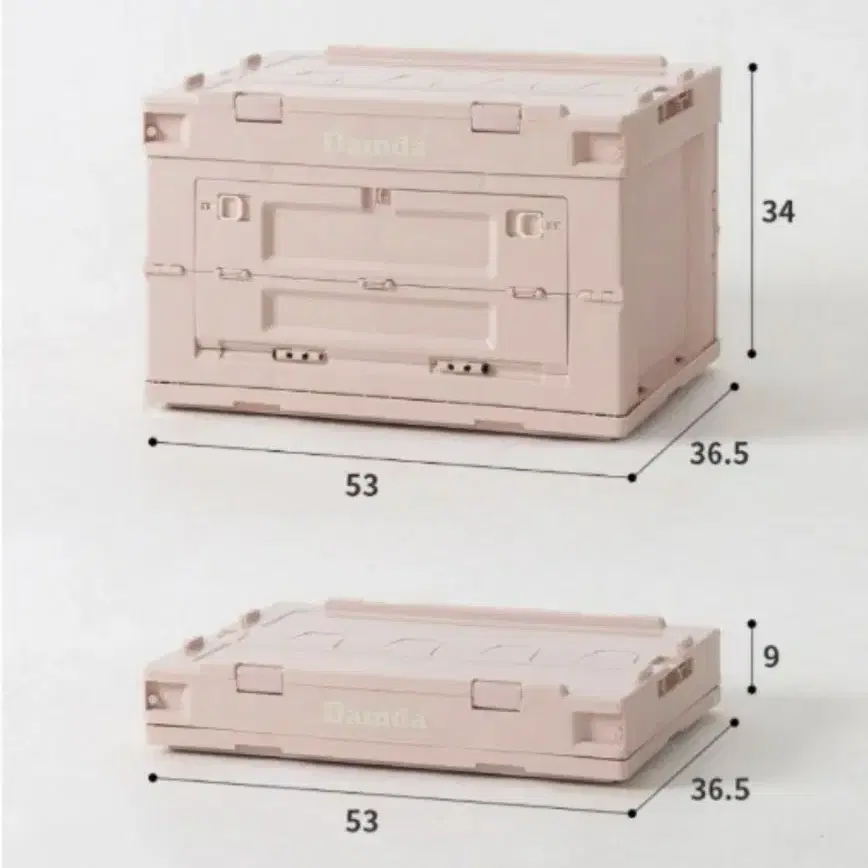 이소품 오픈형 폴딩박스 50L 2개 팝니다.