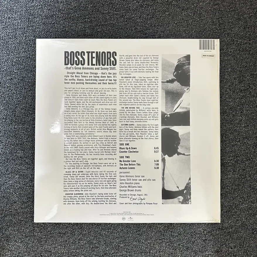 [미개봉] 명반 boss Tenors 레코드(LP) 팝니다.