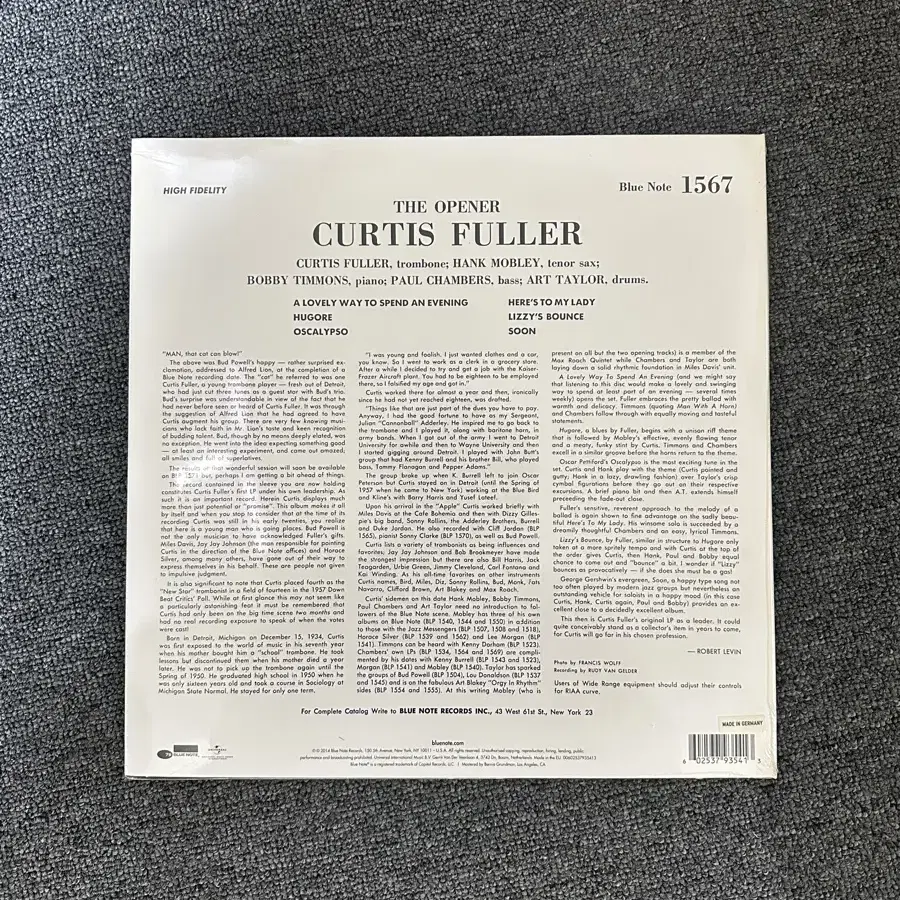 [미개봉] 재즈 트롬본 연주자 Curtis Fuller 레코드(LP)