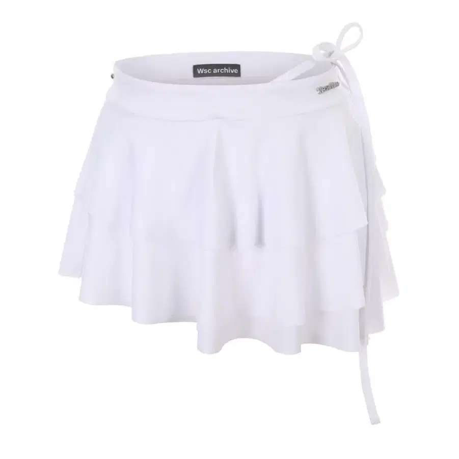 [새상품] Wsc아카이브 Diagonal line frill skirt