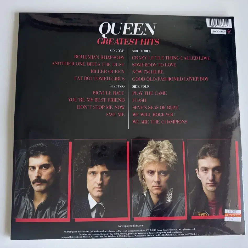 퀸 Queen 베스트 LP