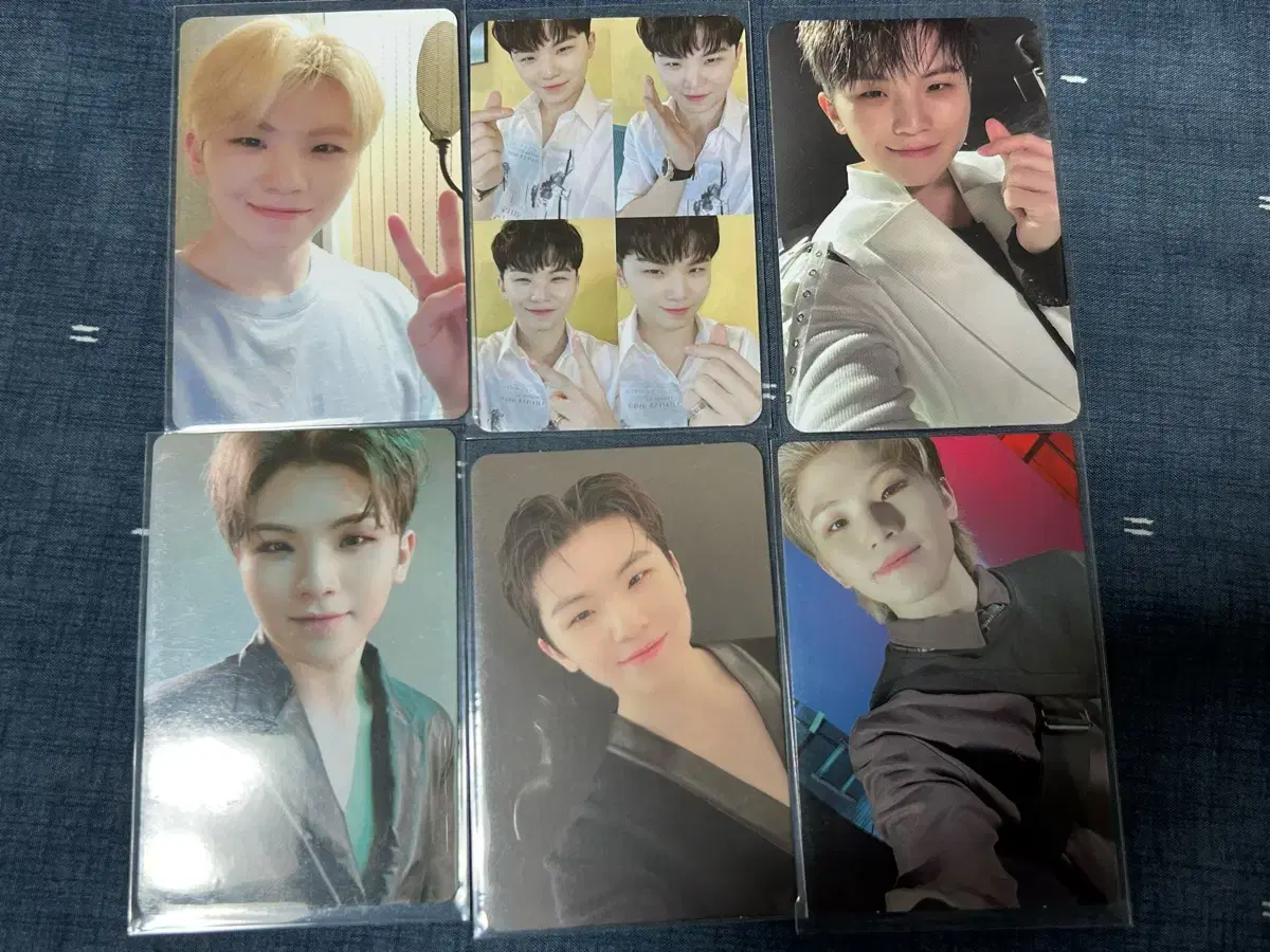 Bulk sale of WOOZI photo cards Recording studio Ataka Feather Sun Henggarai Four-panel comic