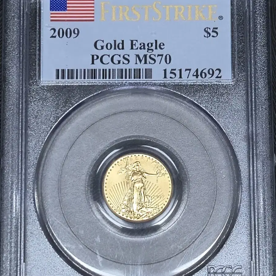 2009. Gold EaglePCGS MS70