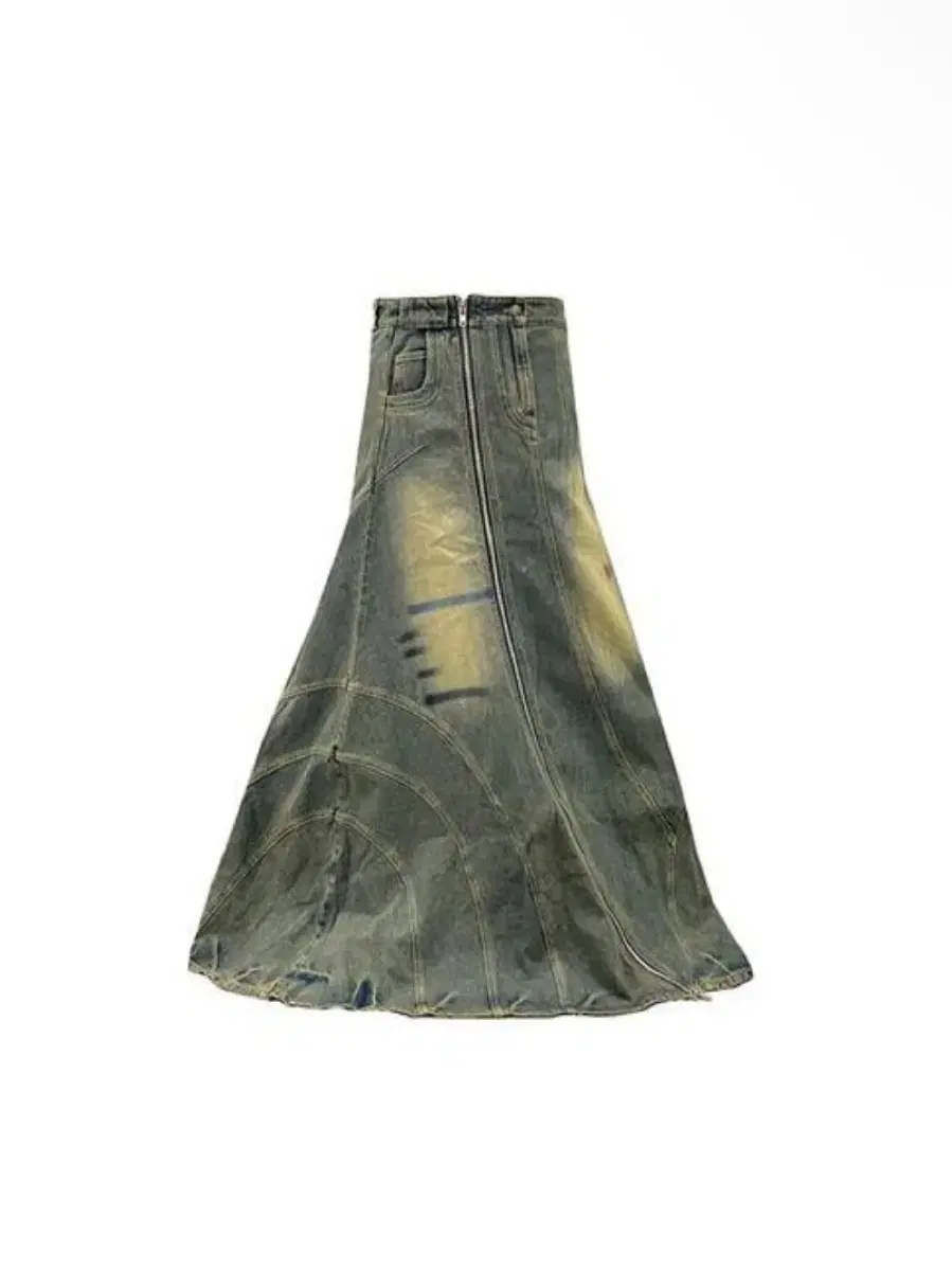 NO/FAITH STUDIOS WAVE DENIM SKIRT DESSER