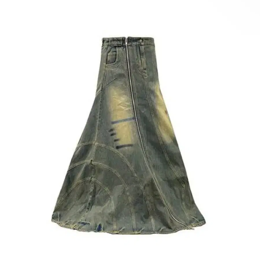 NO/FAITH STUDIOS WAVE DENIM SKIRT DESSER